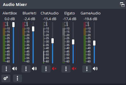 OBS Audio Mixer