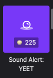 Twitch YEET Sound Alert button